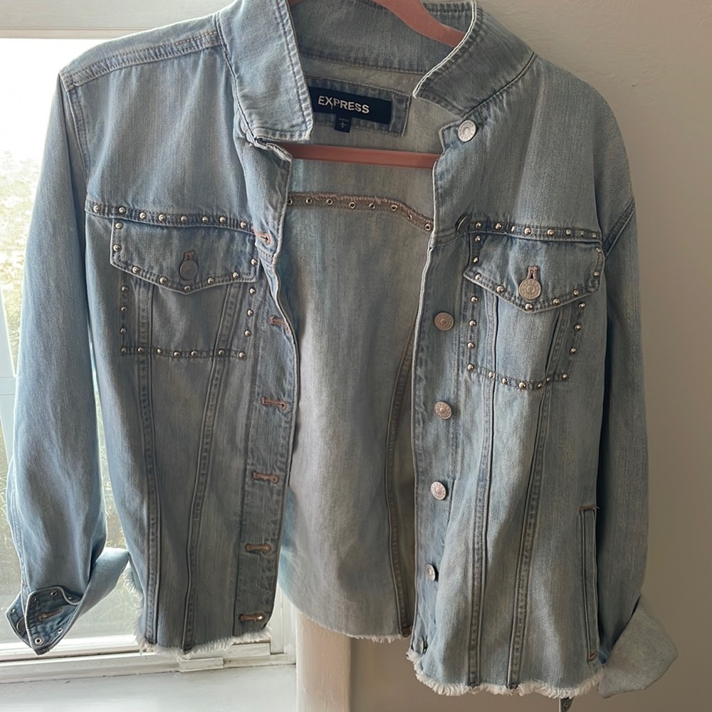 Express Studded Jean Jacket